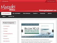 Tablet Screenshot of histologyequipment.com
